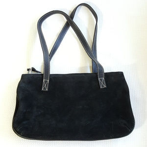 J Crew Genuine black suede small leather bag